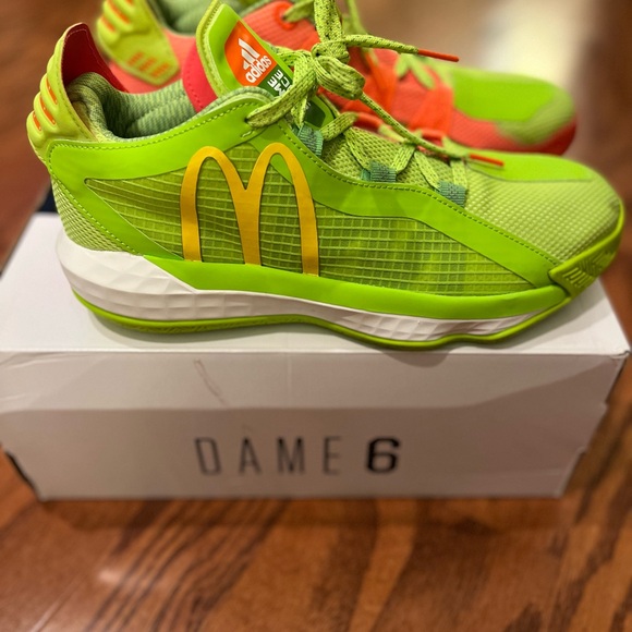 Adidas Dame 6 McDonald Sneakers New w/Box Men 7.5 - Picture 6 of 6